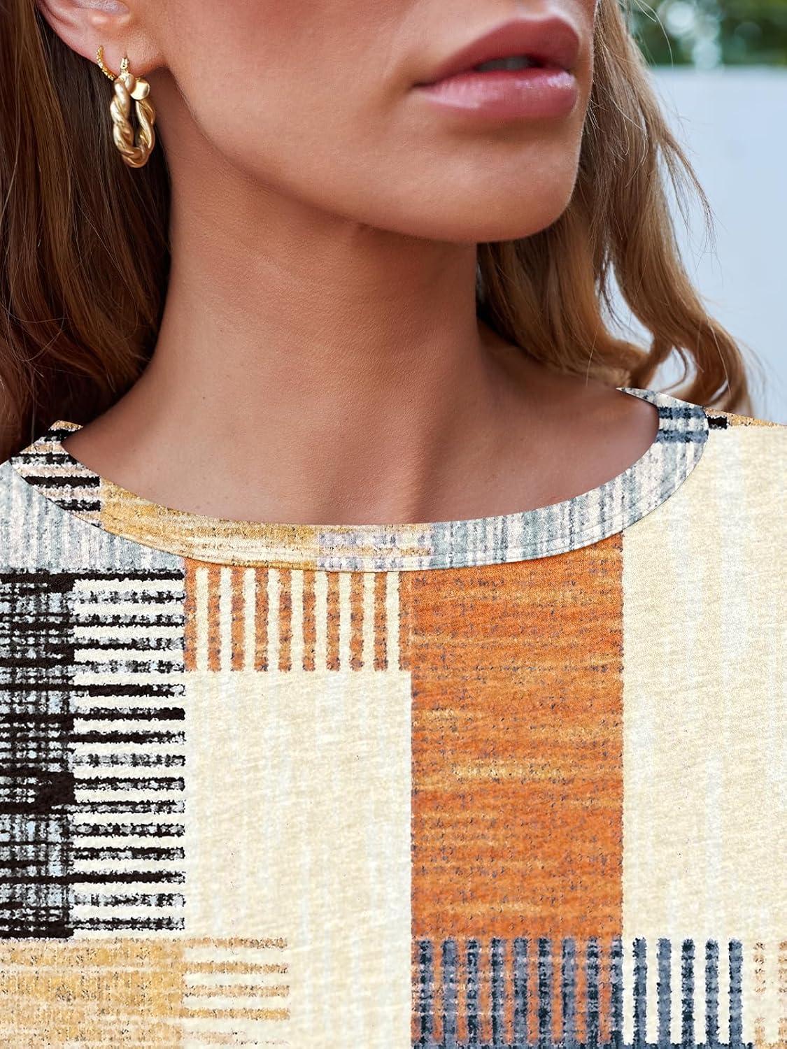 imageAUTOMET Long Sleeve Shirts for Women Business Casual Tops Fall Fashion Clothes Workout Plus Size Teacher Winter Outfits 2025Plaidmulti