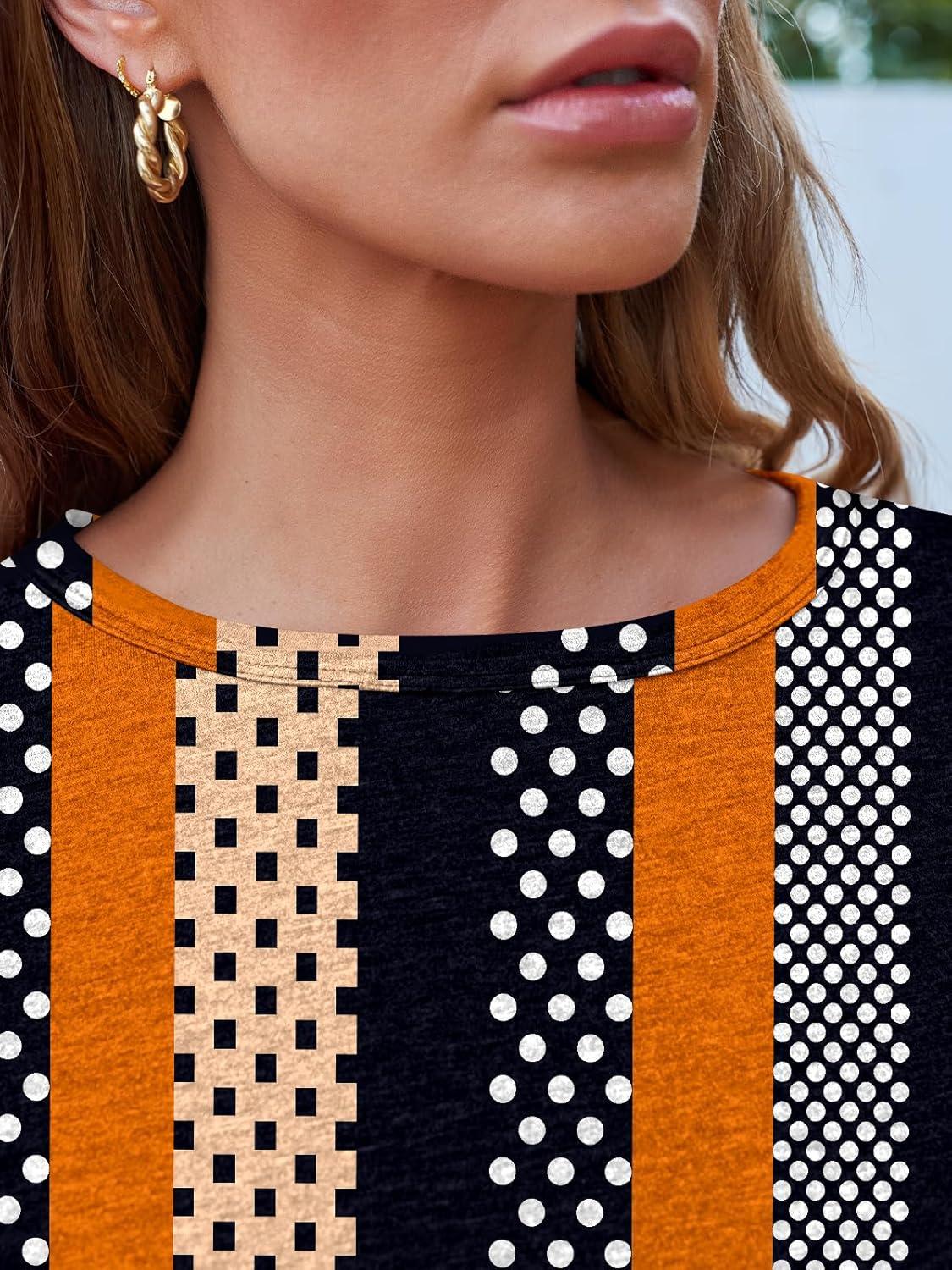 imageAUTOMET Long Sleeve Shirts for Women Business Casual Tops Fall Fashion Clothes Workout Plus Size Teacher Winter Outfits 2025Stripeddots