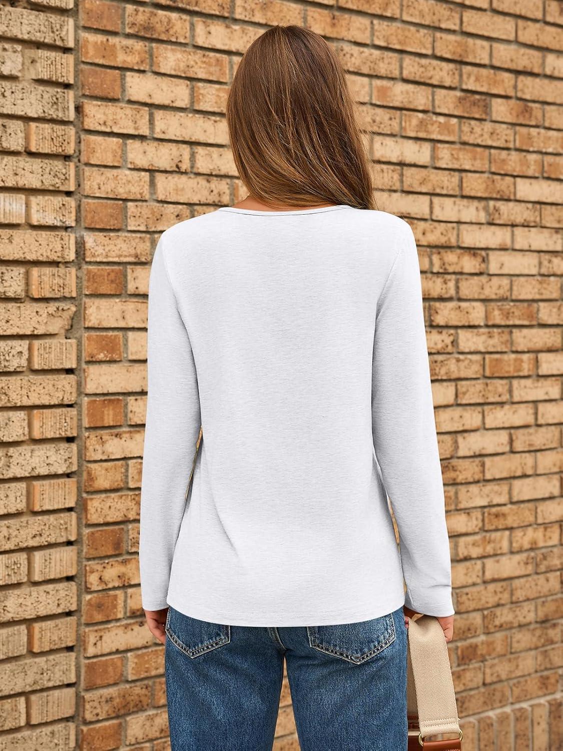 imageAUTOMET Long Sleeve Shirts for Women Pleated Dressy Casual Business Blouses Trendy Fashion Tunic Basic TopsWhite