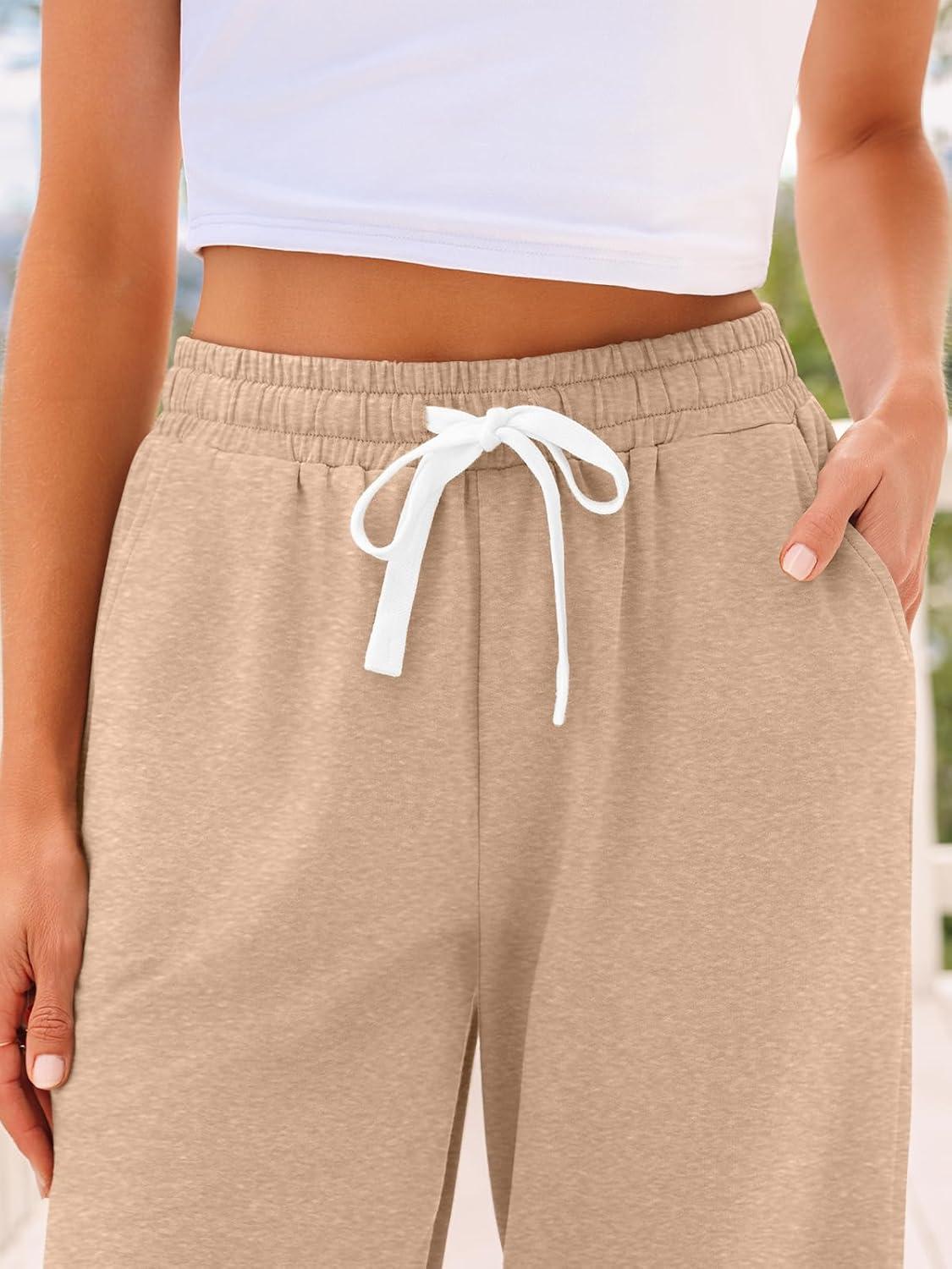 imageAUTOMET Sweatpants Women with Pockets Lounge Pajama Travel Pants Work Joggers Fall Clothes Winter Teachers Outfits 2025Camel