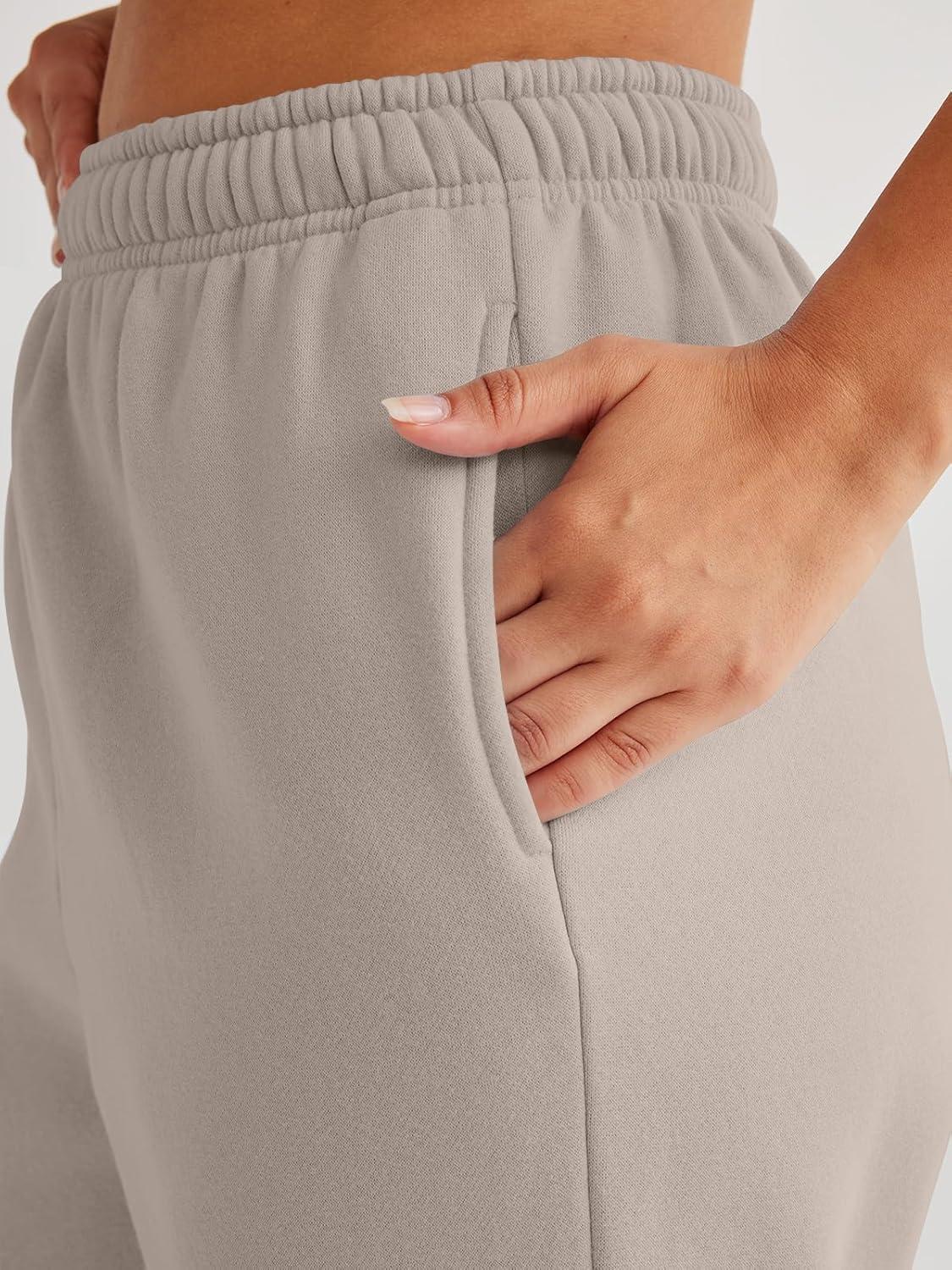 imageAUTOMET Womens Cargo Sweatpants Oversized Fleece Joggers Fall Fashion Outfits Y2k Clothes 2025 with PocketsCoffeegrey