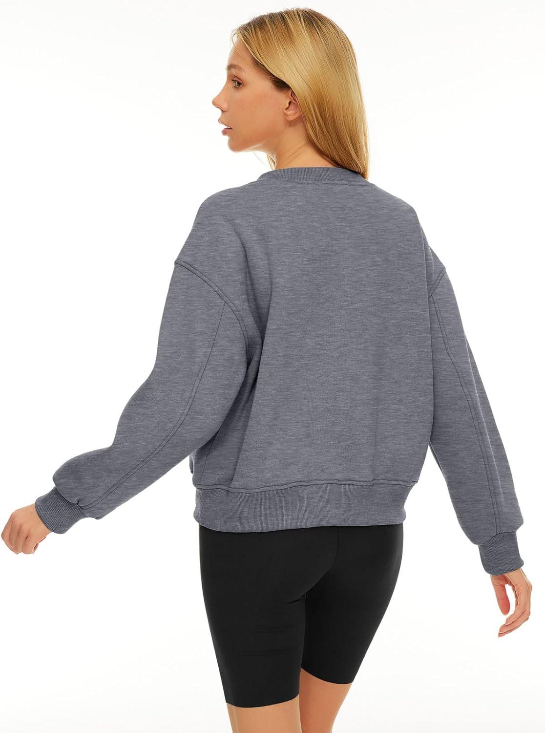 imageAUTOMET Womens Cropped Cute Sweatshirts Pullover Fleece Crop Sweaters Fall Fashion Outfits Clothes 2025Deep Grey