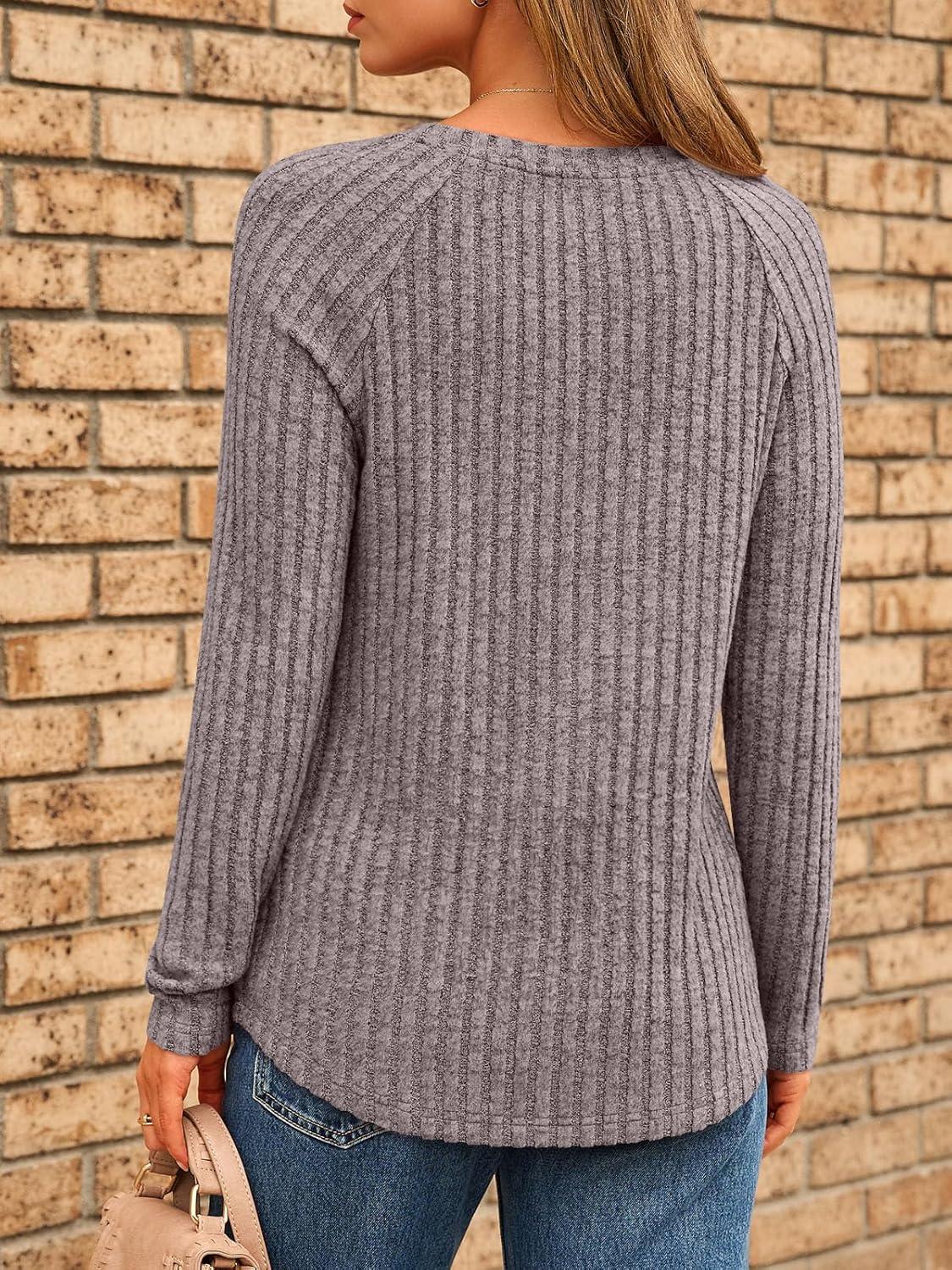 imageAUTOMET Womens Long Sleeve Shirts Fall Fashion Tops 2025 Blouses Dressy Sweaters Tunic Winter Clothes Casual OutfitsCoffee