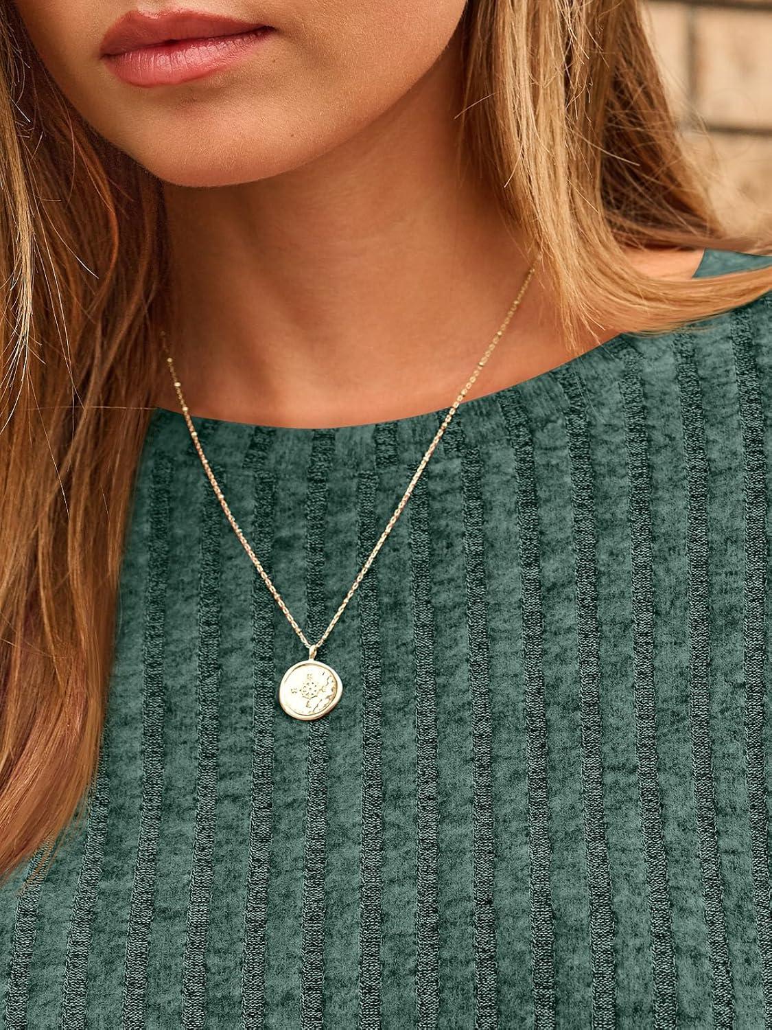 imageAUTOMET Womens Long Sleeve Shirts Fall Fashion Tops 2025 Blouses Dressy Sweaters Tunic Winter Clothes Casual OutfitsDarkgreen