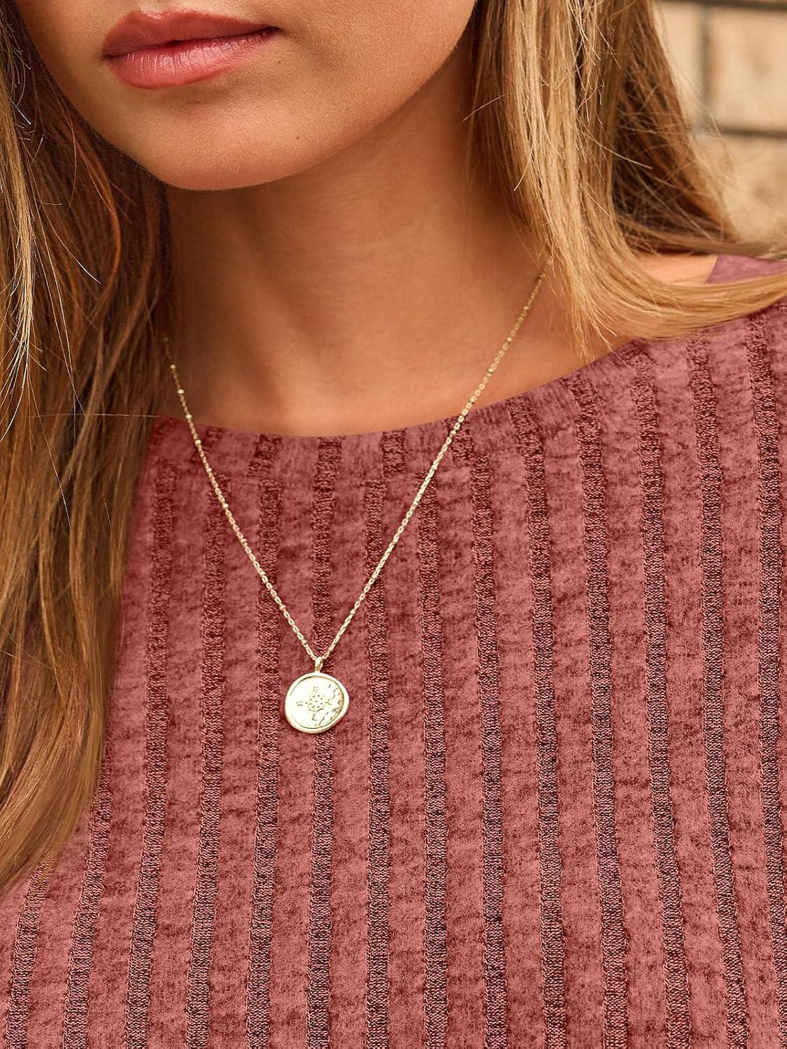 imageAUTOMET Womens Long Sleeve Shirts Fall Fashion Tops 2025 Blouses Dressy Sweaters Tunic Winter Clothes Casual OutfitsMaple