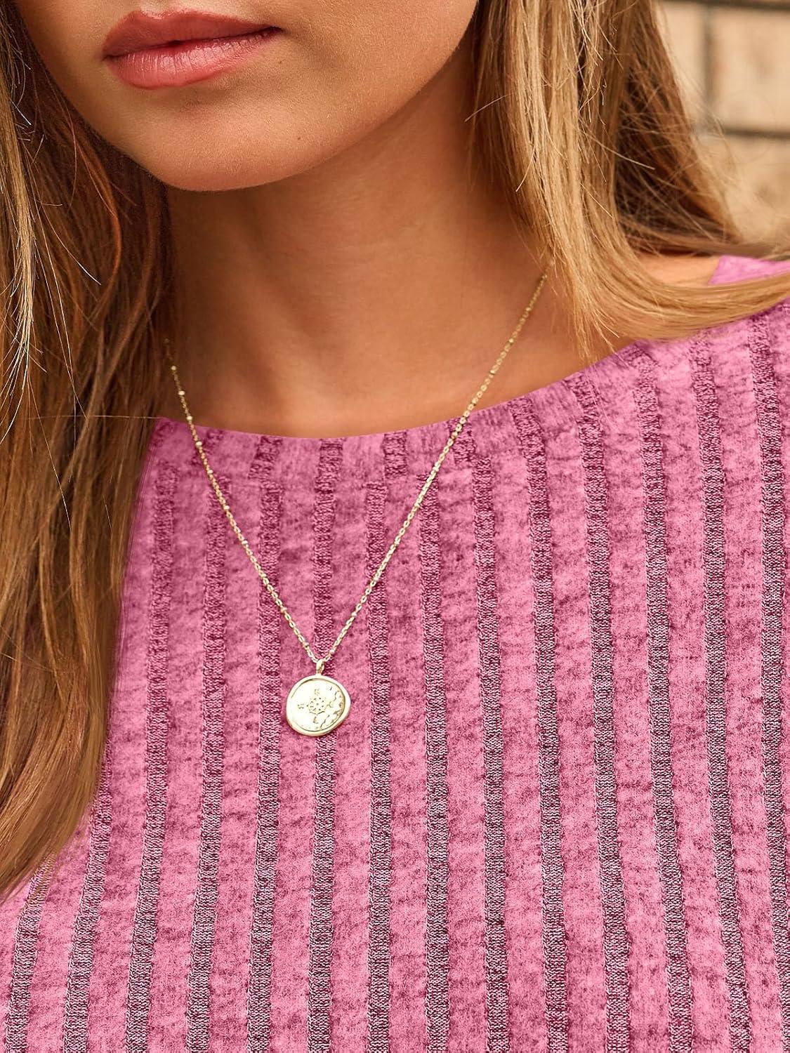 imageAUTOMET Womens Long Sleeve Shirts Fall Fashion Tops 2025 Blouses Dressy Sweaters Tunic Winter Clothes Casual OutfitsRose