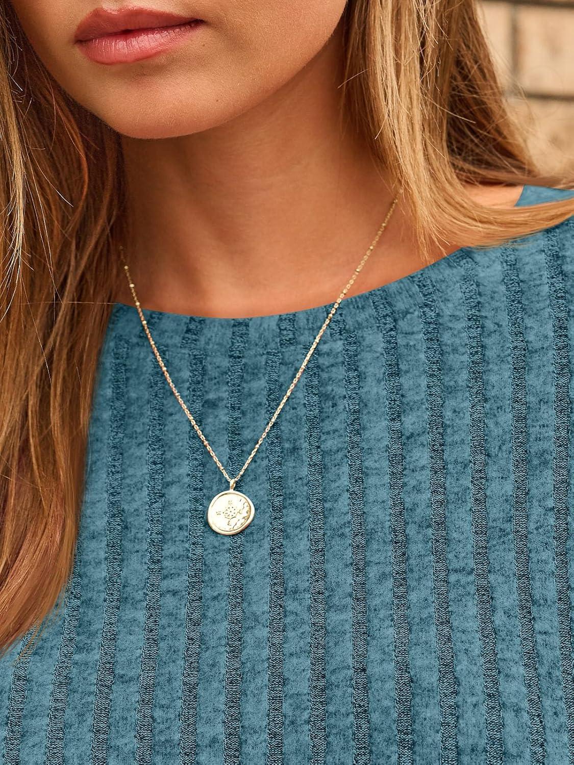 imageAUTOMET Womens Long Sleeve Shirts Fall Fashion Tops 2025 Blouses Dressy Sweaters Tunic Winter Clothes Casual OutfitsTeal