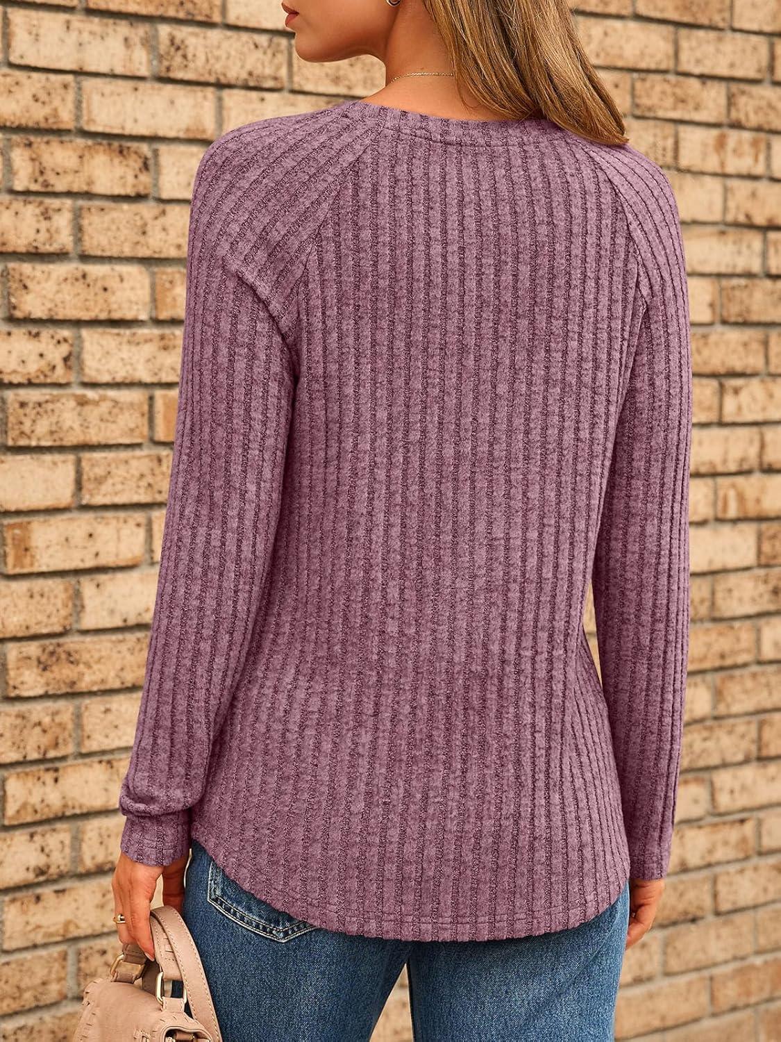 imageAUTOMET Womens Long Sleeve Shirts Fall Fashion Tops 2025 Blouses Dressy Sweaters Tunic Winter Clothes Casual OutfitsWine