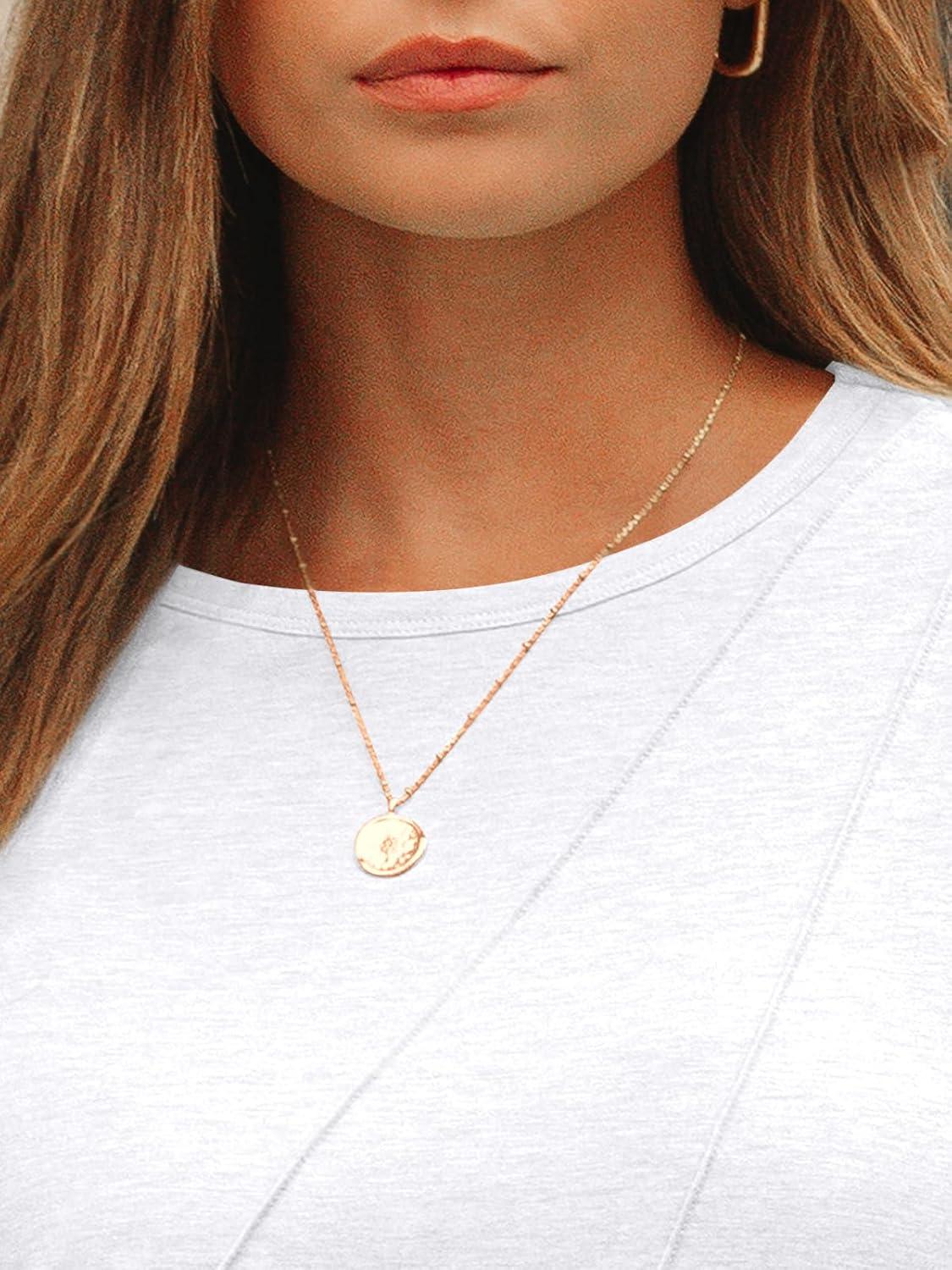 imageAUTOMET Womens Long Sleeve Shirts Pleated Crew Neck Casual Fall Fashion Tops Loose Fit Lightweight Girls Outfits ClothesWhite