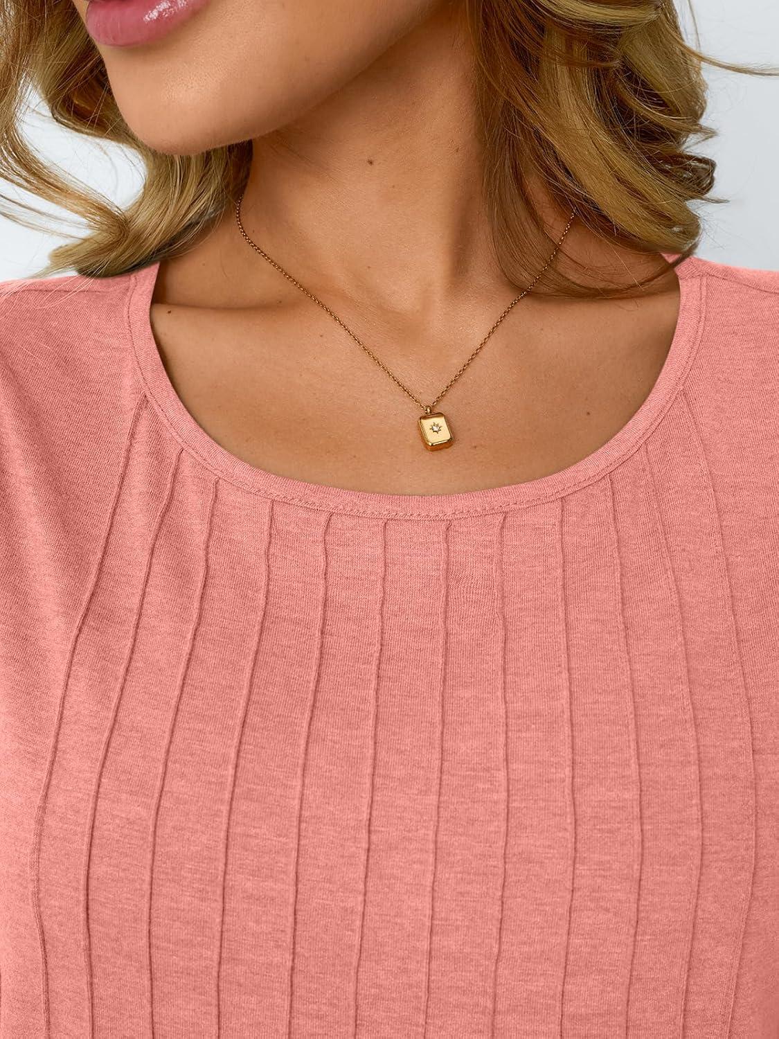 imageAUTOMET Womens Loose Fit Casual Flowy Tank Tops Trendy Sleeveless Summer Tops Clothing Outfits 2025Coral