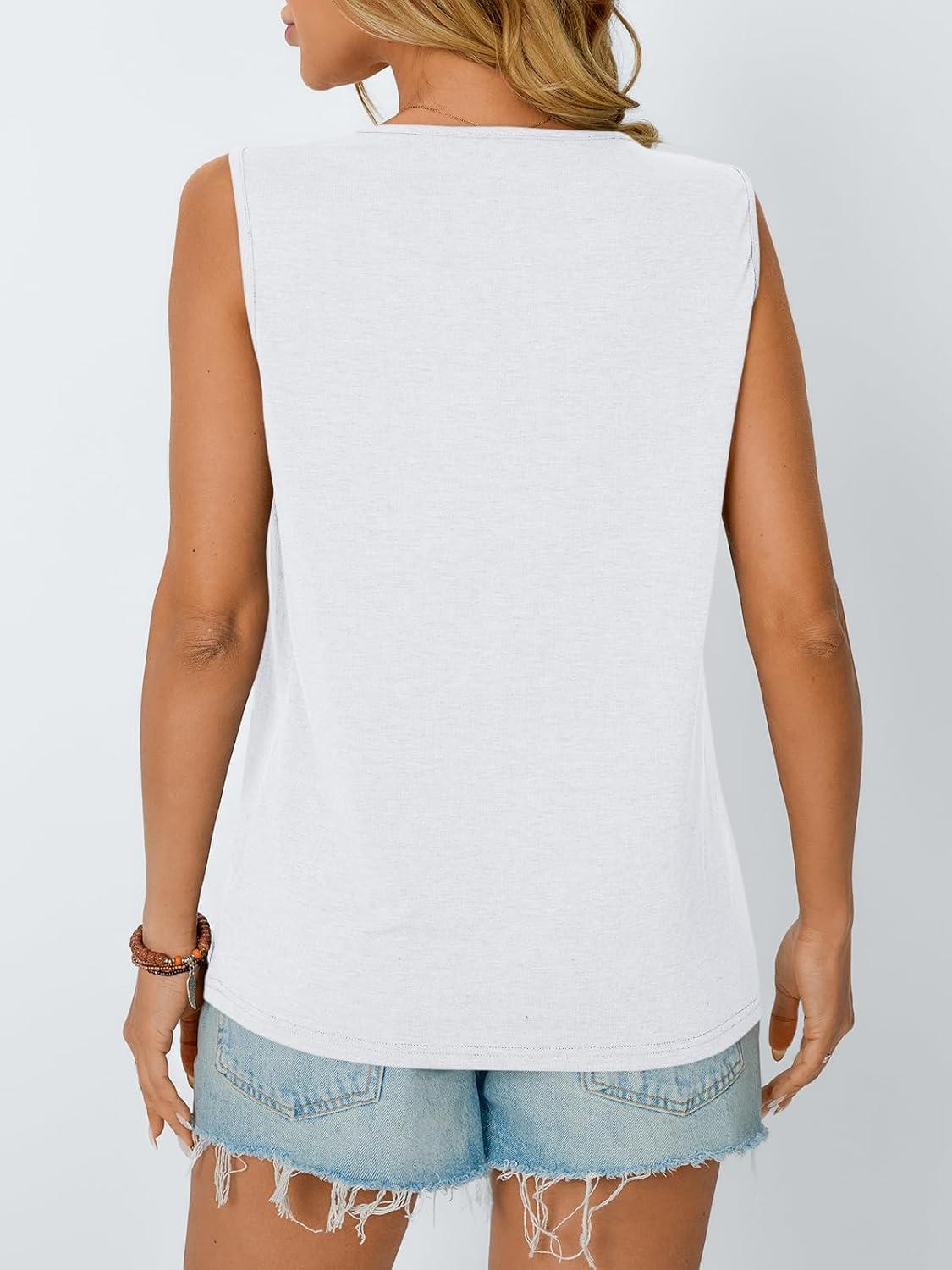 imageAUTOMET Womens Loose Fit Casual Flowy Tank Tops Trendy Sleeveless Summer Tops Clothing Outfits 2025White