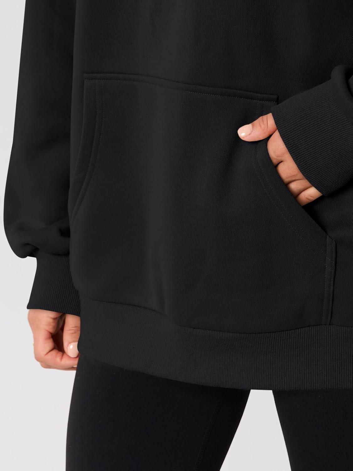 imageAUTOMET Womens Oversized Hoodies Fleece Trendy Sweatshirts Fall Fashion 2025 Pullover Winter Clothing OutfitsBlack