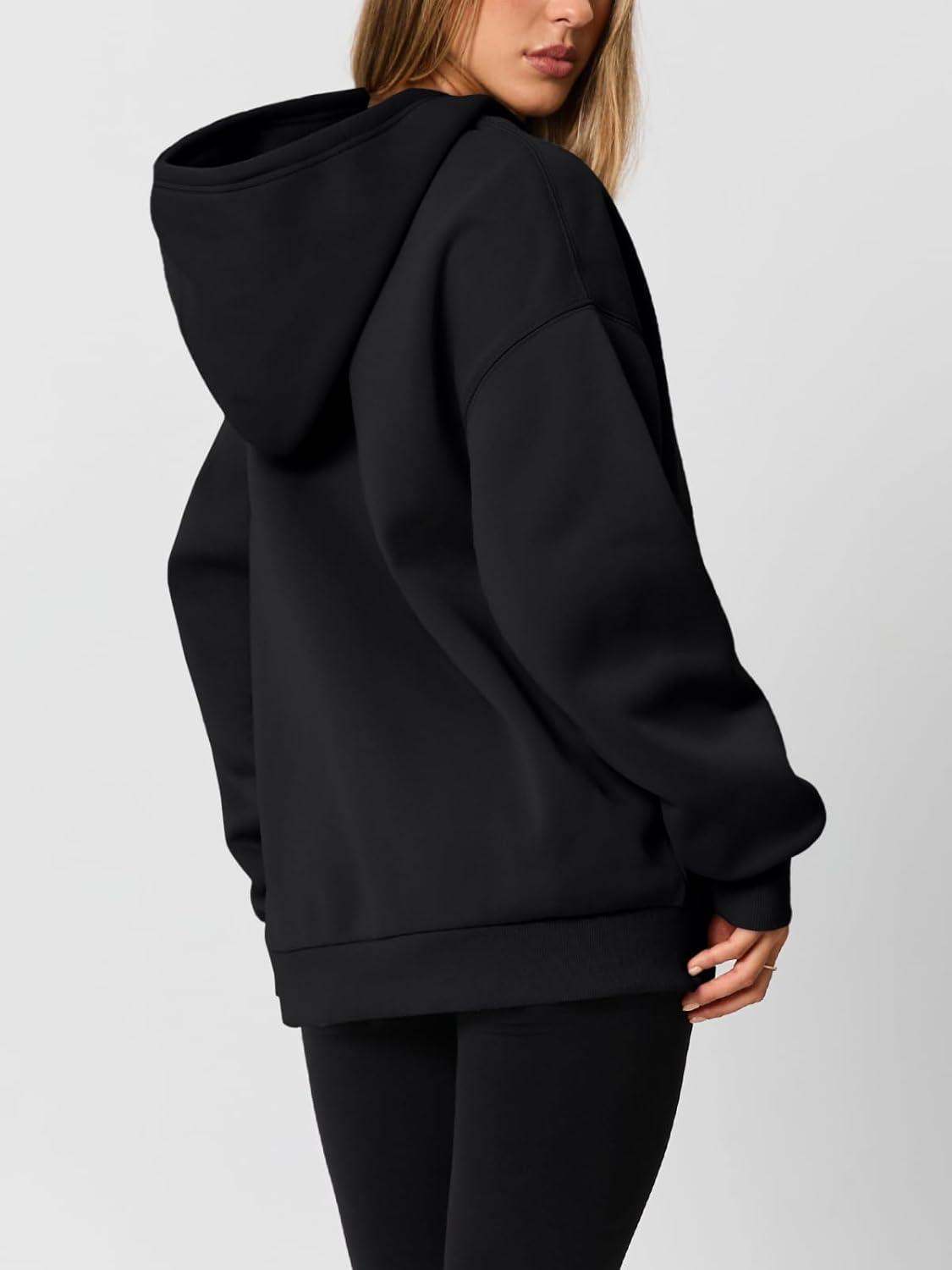 imageAUTOMET Womens Oversized Hoodies Fleece Trendy Sweatshirts Fall Fashion 2025 Pullover Winter Clothing OutfitsBlack