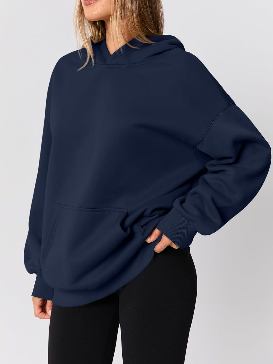 imageAUTOMET Womens Oversized Hoodies Fleece Trendy Sweatshirts Fall Fashion 2025 Pullover Winter Clothing OutfitsNavy
