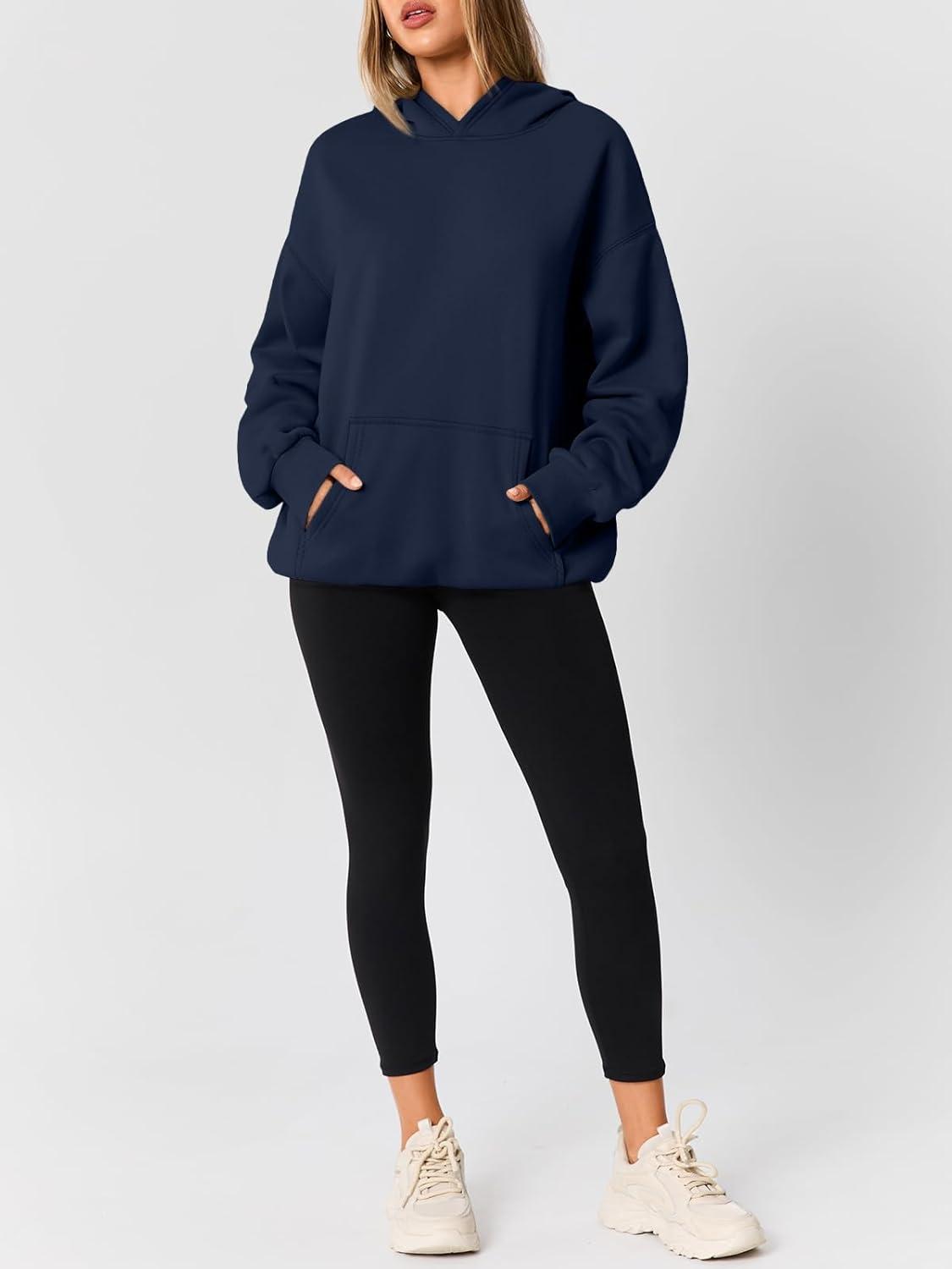 imageAUTOMET Womens Oversized Hoodies Fleece Trendy Sweatshirts Fall Fashion 2025 Pullover Winter Clothing OutfitsNavy