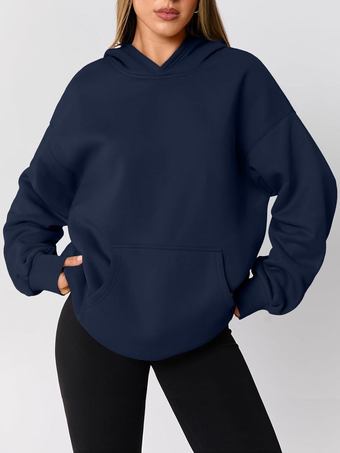 imageAUTOMET Womens Oversized Hoodies Fleece Trendy Sweatshirts Fall Fashion 2025 Pullover Winter Clothing OutfitsNavy