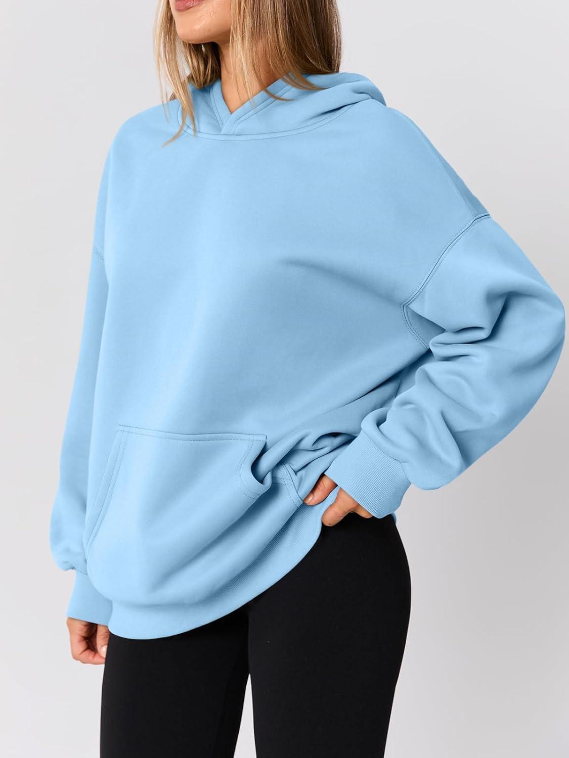 imageAUTOMET Womens Oversized Hoodies Fleece Trendy Sweatshirts Fall Fashion 2025 Pullover Winter Clothing OutfitsSky Blue