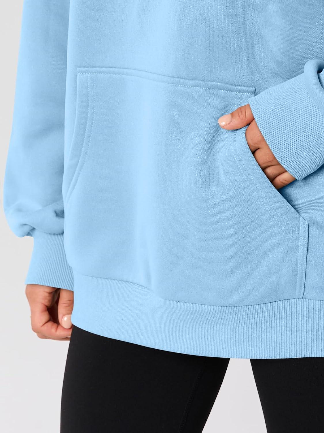 imageAUTOMET Womens Oversized Hoodies Fleece Trendy Sweatshirts Fall Fashion 2025 Pullover Winter Clothing OutfitsSky Blue