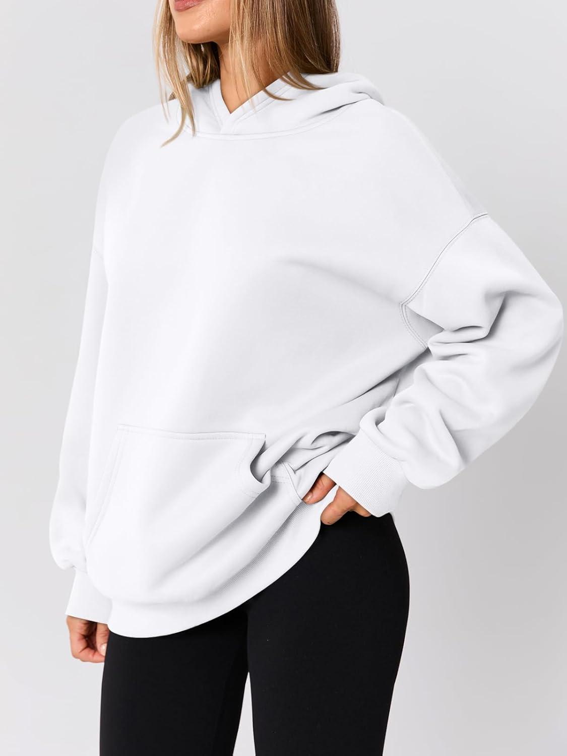 imageAUTOMET Womens Oversized Hoodies Fleece Trendy Sweatshirts Fall Fashion 2025 Pullover Winter Clothing OutfitsWhite