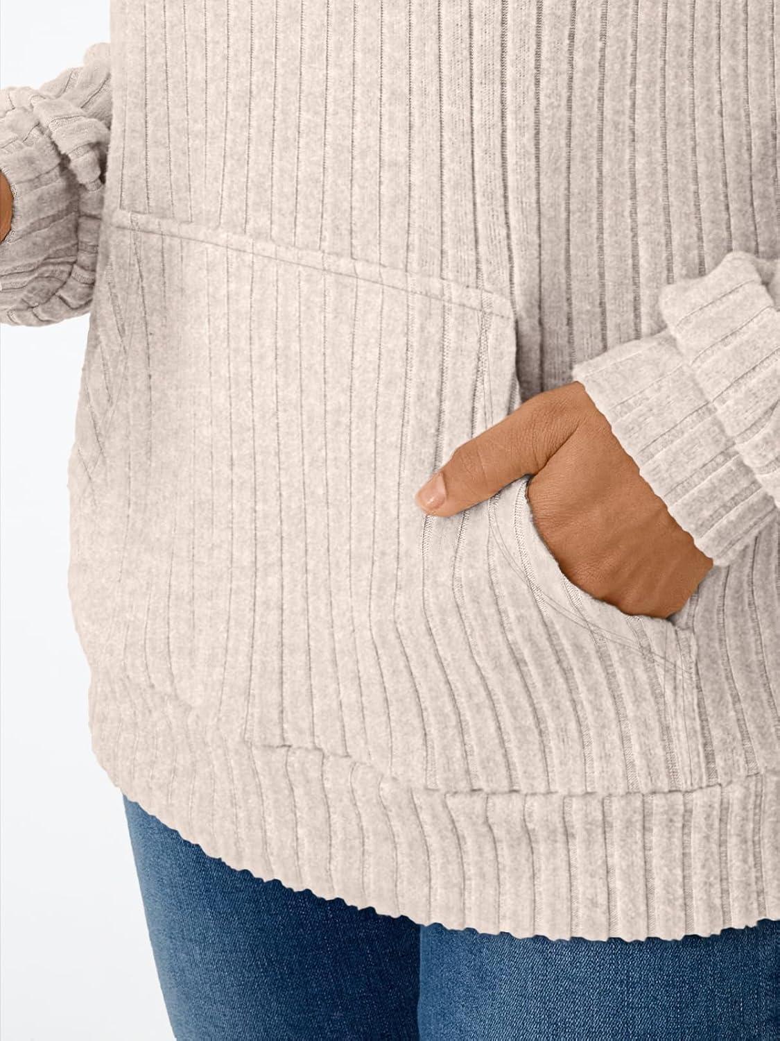 imageAUTOMET Womens Oversized Lightweight Hoodies Fall Fashion Sweaters 2025 Loose Fleece Sweatshirts Clothes with PocketApricot