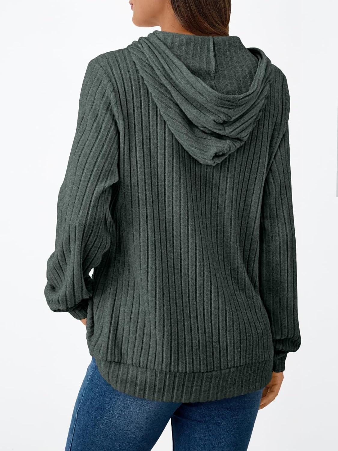 imageAUTOMET Womens Oversized Lightweight Hoodies Fall Fashion Sweaters 2025 Loose Fleece Sweatshirts Clothes with PocketGreen