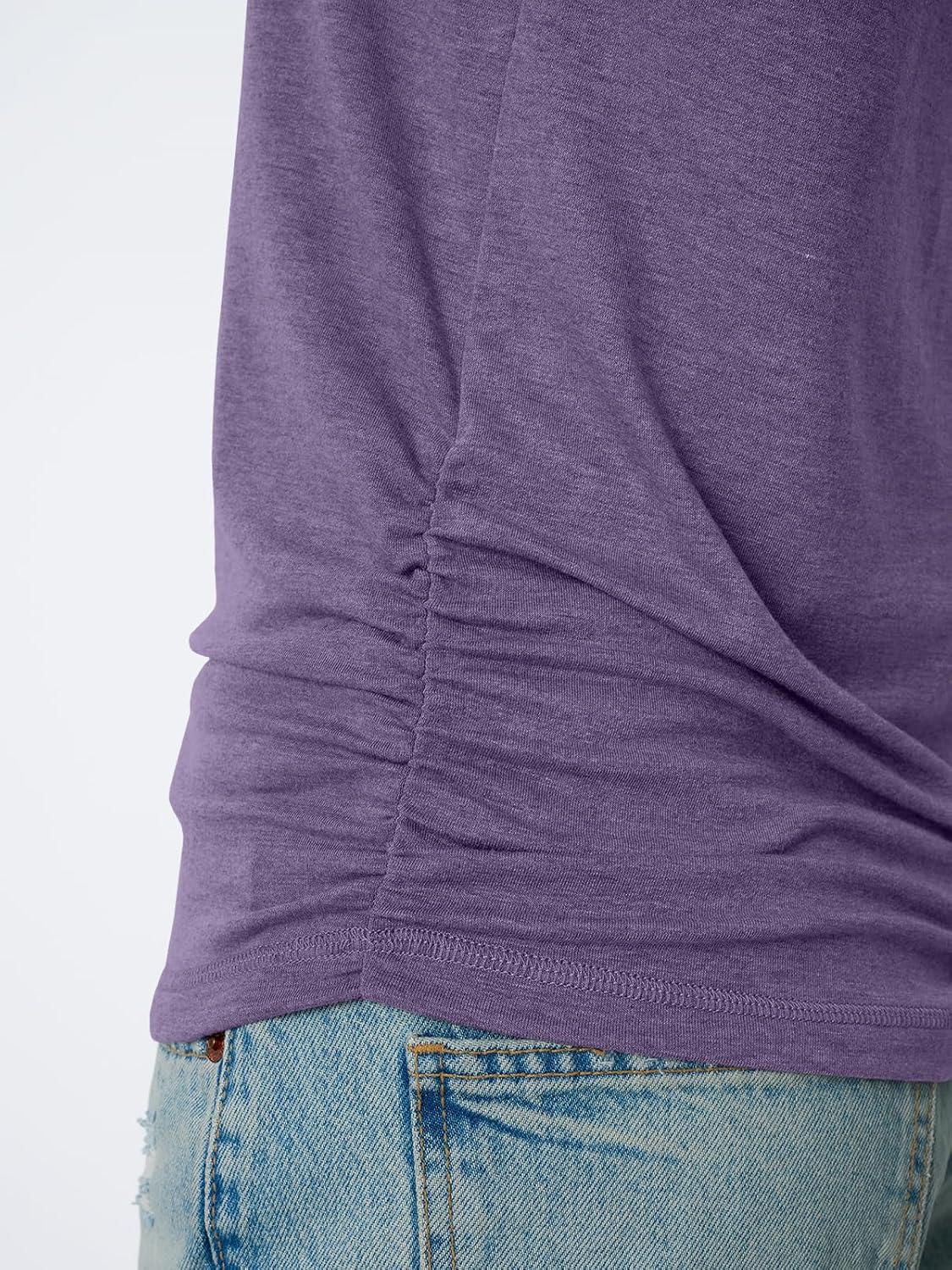 imageAUTOMET Womens Tank Tops 2025 Sleeveless Square Round Neck Ruched Spring Summer Tee Shirts Basic Outfits Trendy ClothesGreypurple