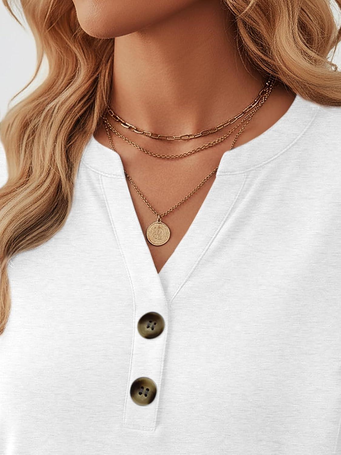 imageAUTOMET Womens Tops Long Sleeve Shirts Fall Fashion Clothes Henley Dressy Casual Blouses Trendy 2025White