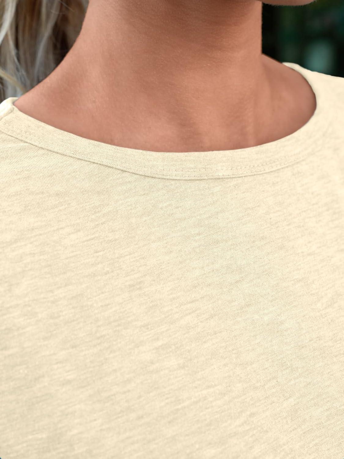 imageAUTOMET Womens Tops Shorts Sleeve Shirts for Summer Spring Beach Vacation Plus Size Oversized Casual Tee for Teen Girls 202502cream