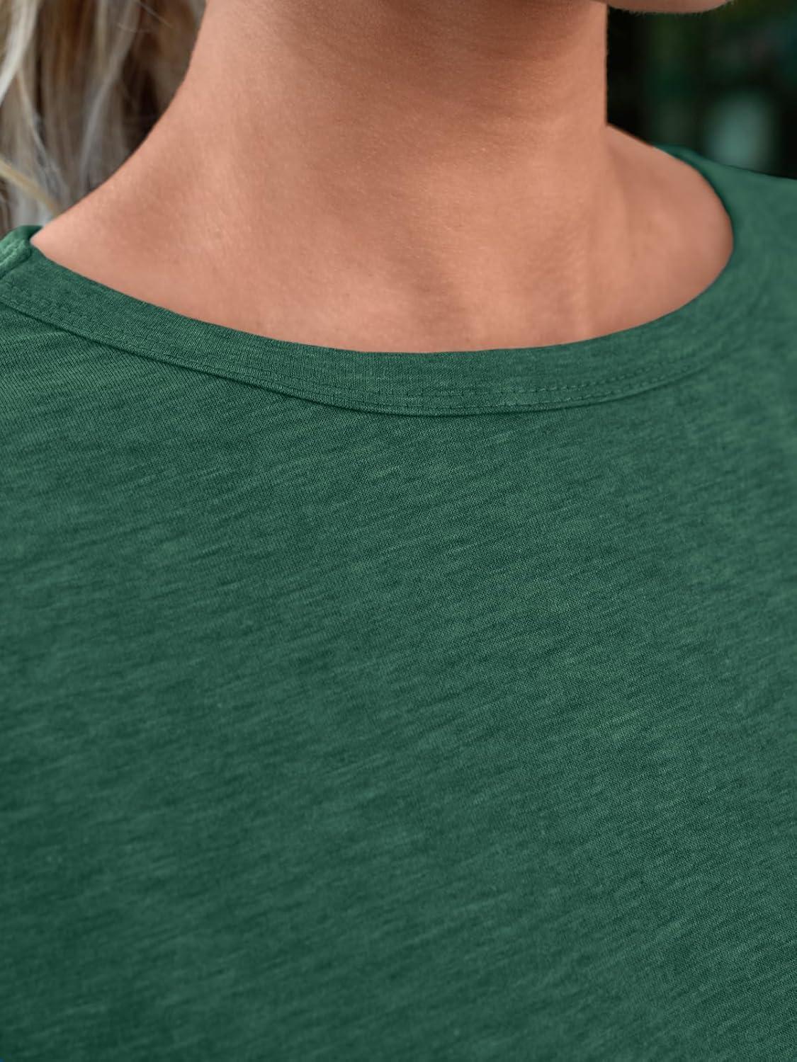 imageAUTOMET Womens Tops Shorts Sleeve Shirts for Summer Spring Beach Vacation Plus Size Oversized Casual Tee for Teen Girls 202502darkgreen