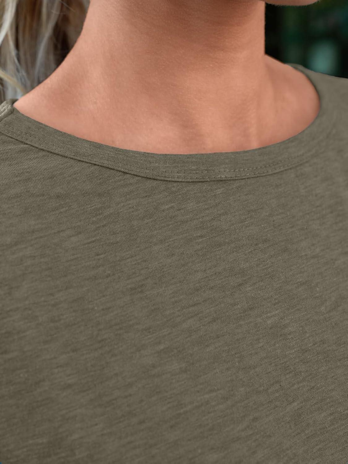 imageAUTOMET Womens Tops Shorts Sleeve Shirts for Summer Spring Beach Vacation Plus Size Oversized Casual Tee for Teen Girls 202502olive