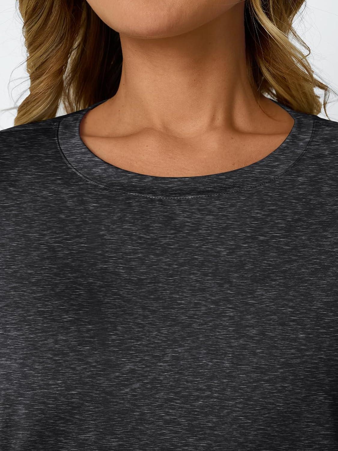 imageAUTOMET Womens Workout Tops Short Sleeve Gym Shirts Summer Athletic Yoga Tshirts Loose Fit Casual Clothes 2025Blackgrey