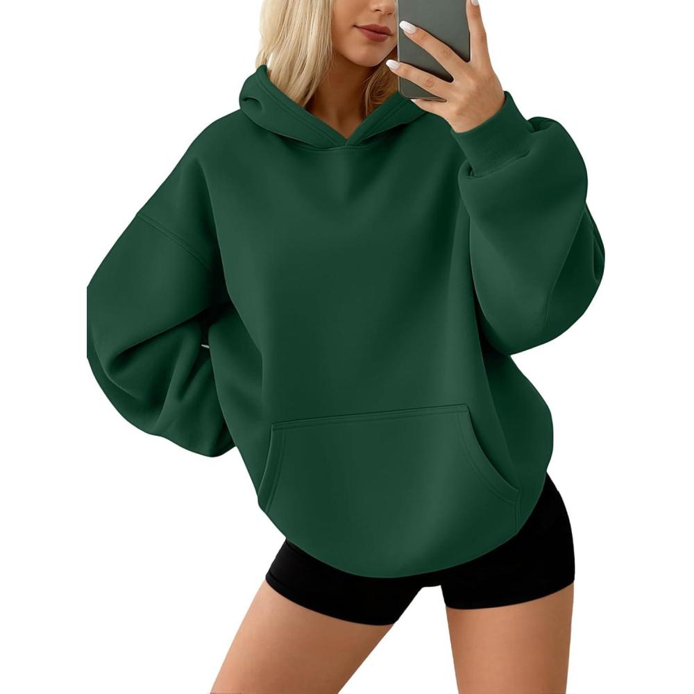 imageAUTOMET Hoodies for Women Oversized Sweatshirts Fall Fashion Outfits 2025 Pullover Fleece Casual Sweaters Winter Y2k ClothesDarkgreen