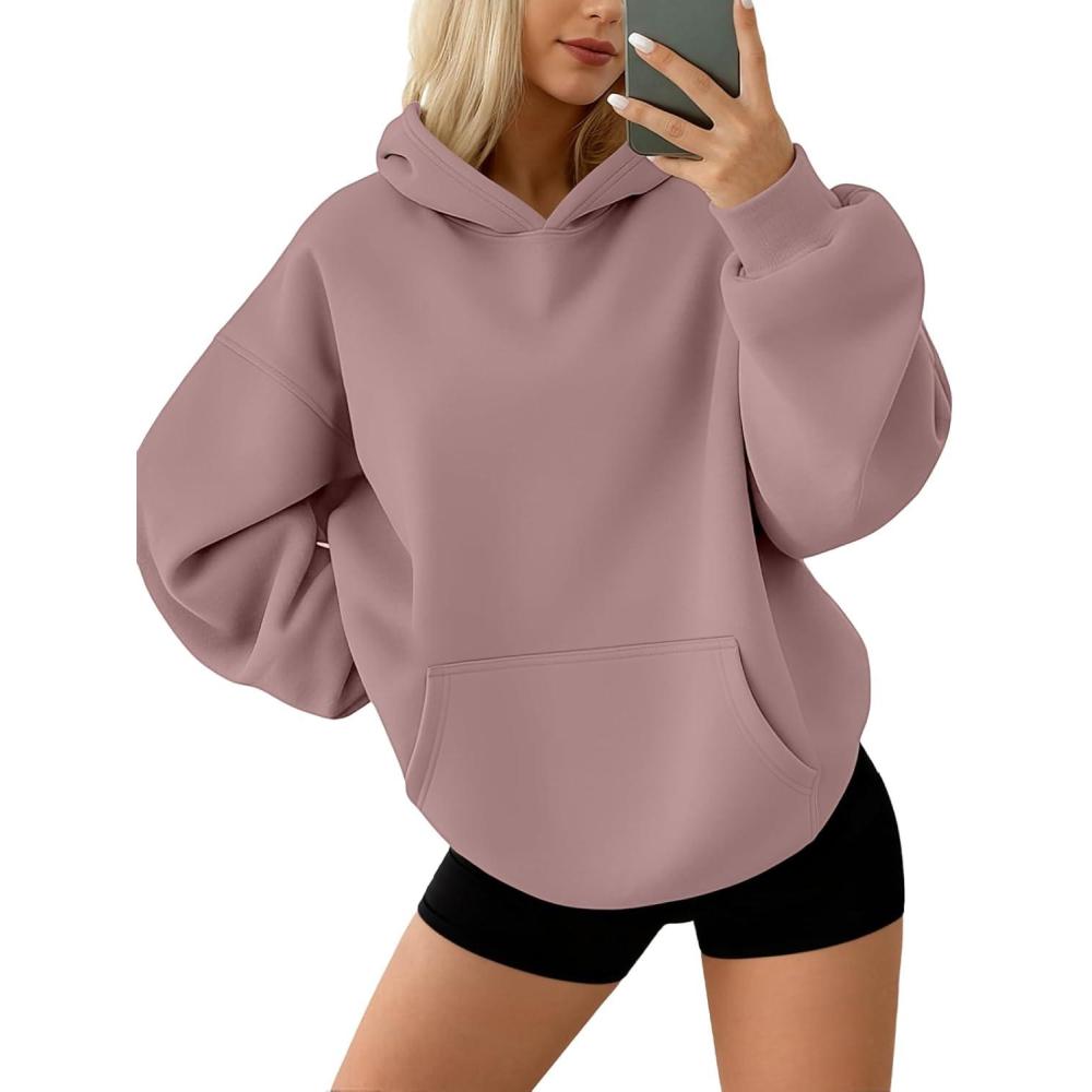 imageAUTOMET Hoodies for Women Oversized Sweatshirts Fall Fashion Outfits 2025 Pullover Fleece Casual Sweaters Winter Y2k ClothesDarkpink