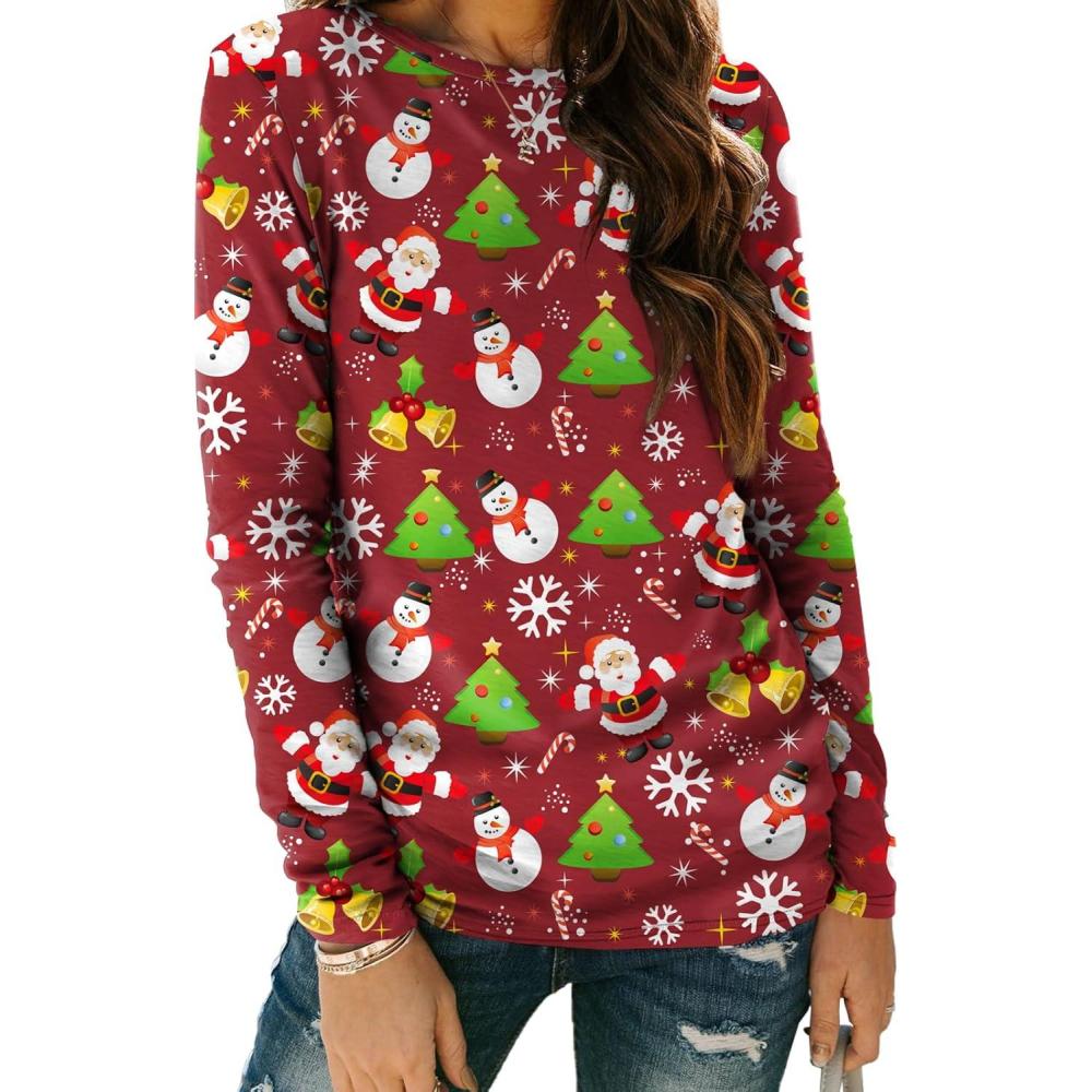 imageAUTOMET Long Sleeve Shirts for Women Business Casual Tops Fall Fashion Clothes Workout Plus Size Teacher Winter Outfits 2025Xmred