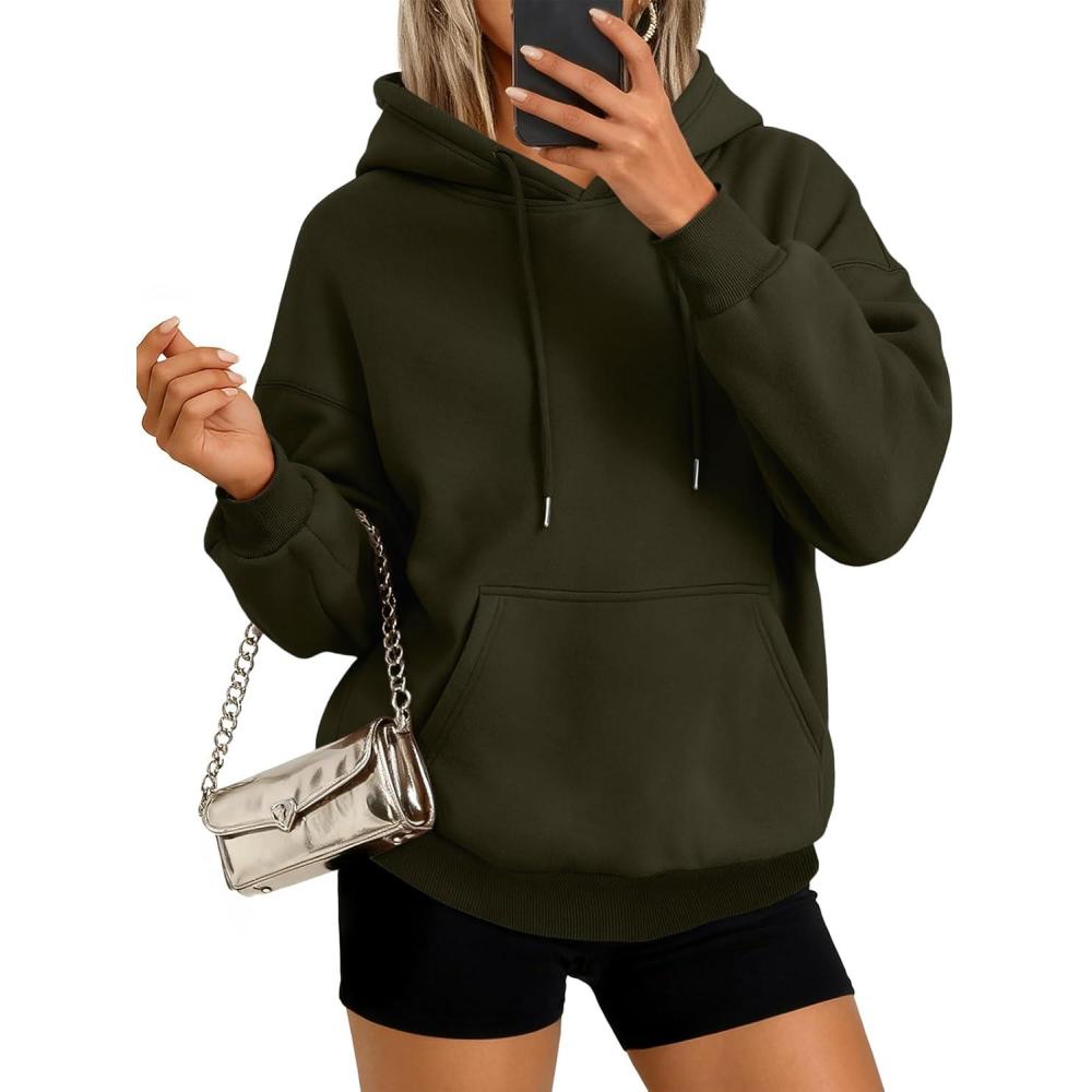 imageAUTOMET Womens Hoodies Sweatshirts Pullover Sweaters Casual Comfy Tops Trendy Fall Outfits Winter Clothes 2025Armygreen