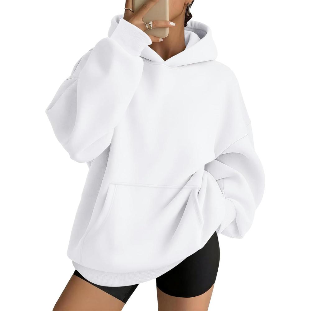 imageAUTOMET Womens Oversized Hoodies Fleece Trendy Sweatshirts Fall Fashion 2025 Pullover Winter Clothing OutfitsWhite