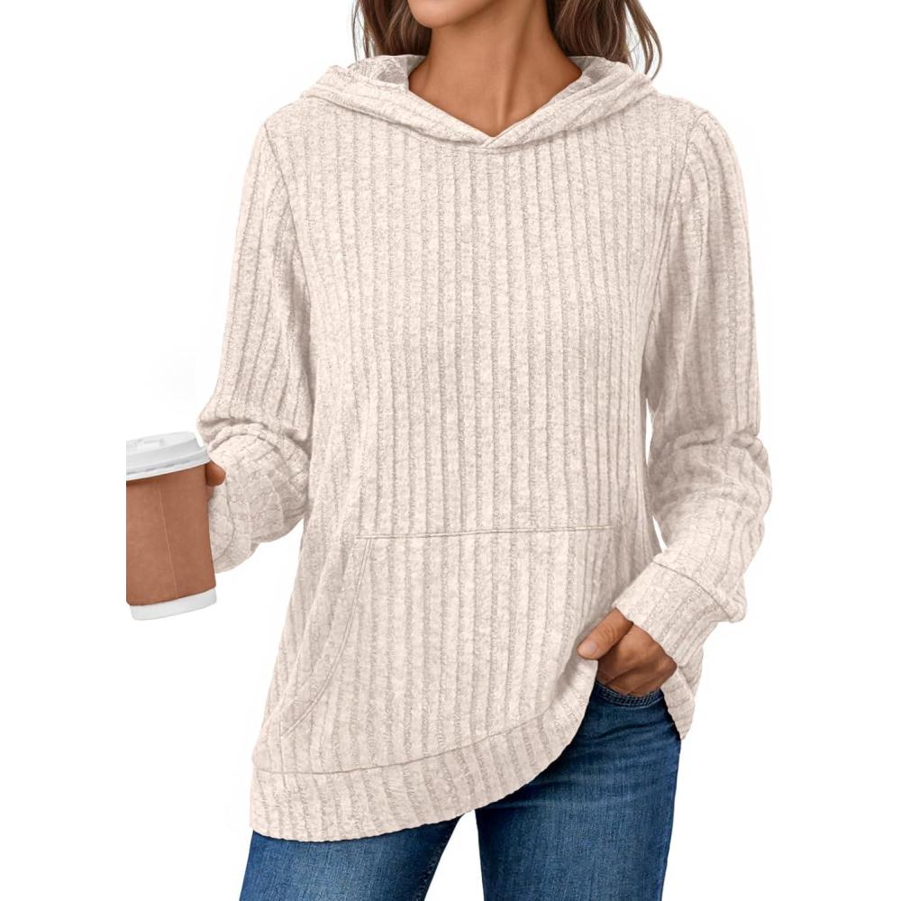 imageAUTOMET Womens Oversized Lightweight Hoodies Fall Fashion Sweaters 2025 Loose Fleece Sweatshirts Clothes with PocketApricot