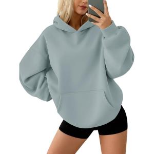 AUTOMET Hoodies for Women Oversized Sweatshirts Fall Fashion Outfits 2025 Pullover Fleece Casual Sweaters Winter Y2k Clothes(Lightgreen)