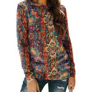 AUTOMET Long Sleeve Shirts for Women Business Casual Tops Fall Fashion Clothes Workout Plus Size Teacher Winter Outfits 2025(Bhred)