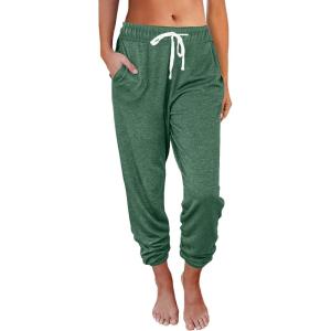 AUTOMET Sweatpants Women with Pockets Lounge Pajama Travel Pants Work Joggers Fall Clothes Winter Teachers Outfits 2025(Green)