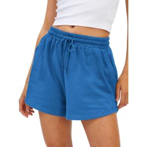 AUTOMET Womens Summer Shorts Casual Sweat Athletic Spring Outfits Beach Vacation Clothes Comfy Fall Fashion 2025(Royalblue)