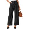 imageAUTOMET Womens Wide Leg Dress Pants Business Casual Work OutfitsBlack